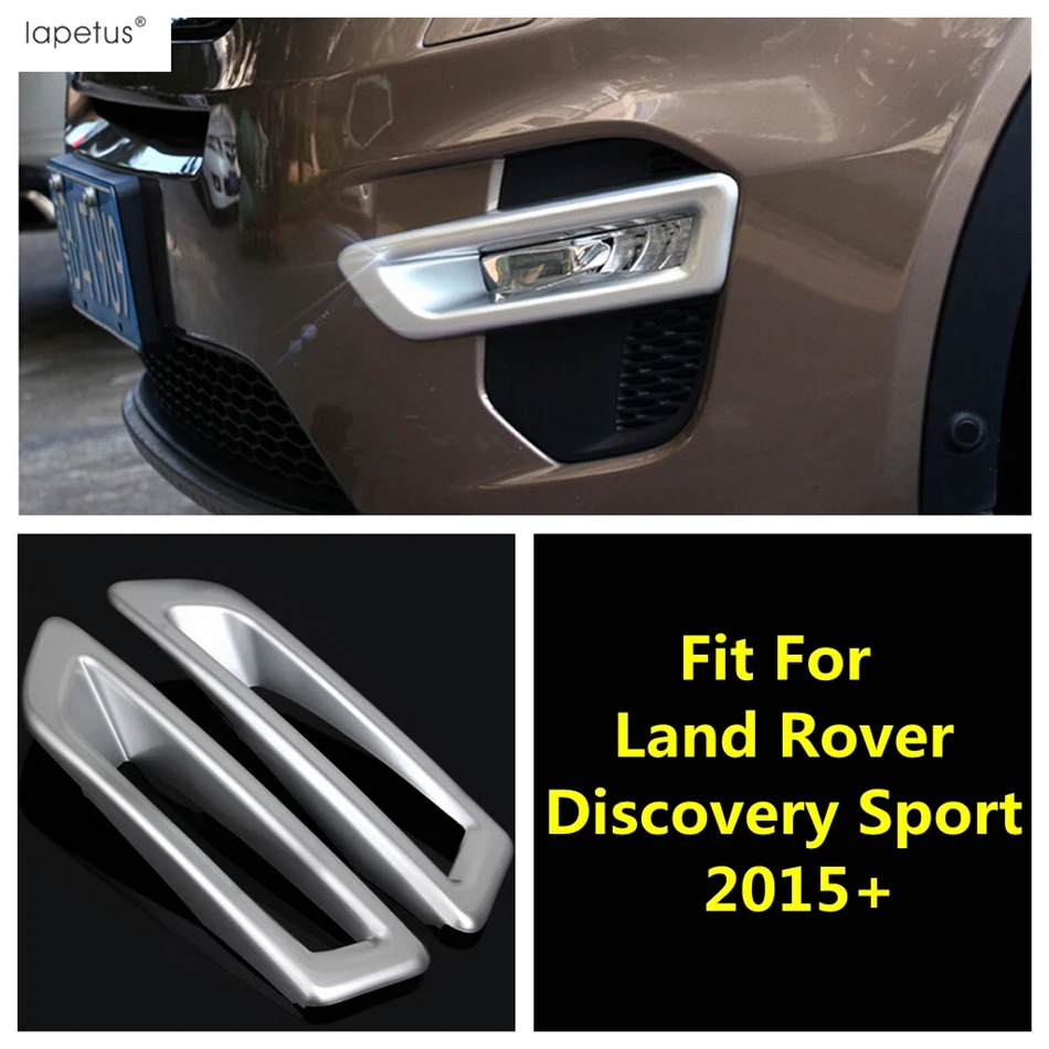 2Pcs Sprednje Luči za Meglo Lučka Okvir Modeliranje Zajema Trim Za Land Rover Discovery Šport 2015 - 2019 ABS Chrome Dodatki Zunanjost Slike 0