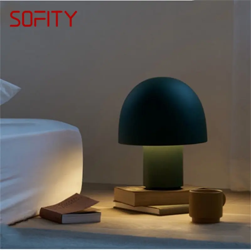 SOFITY Nordijska namizne Svetilke, Gobe Namizno Luč za Dom Sodobne LED Kreativno dnevno Sobo, Spalnico Slike 0