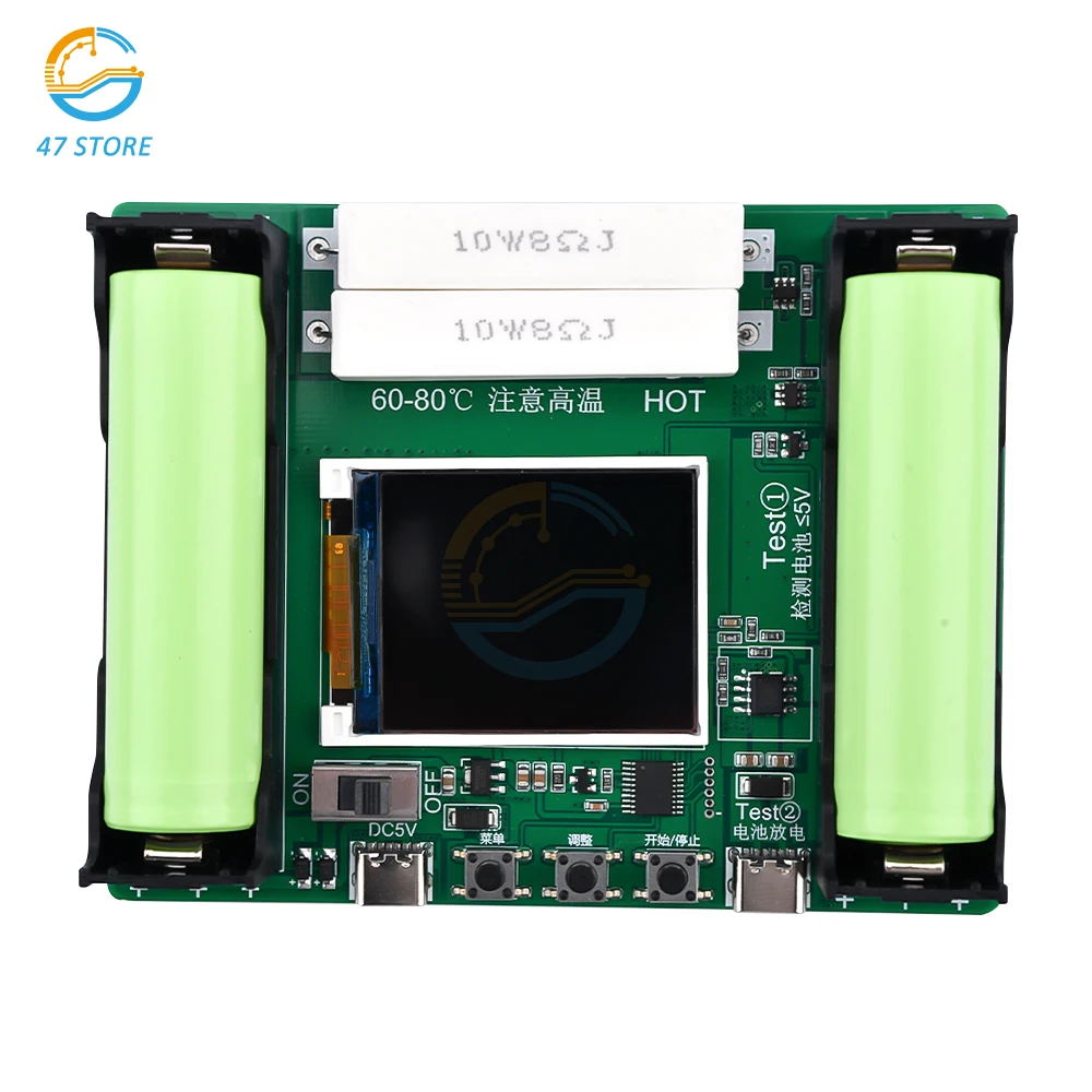 Tip-C LCD Zaslon Zmogljivost Baterije Tester MAh MWh Litijeva Baterija za Digitalno Baterije Detektor, Modul za 18650 Baterije Tester Slike 0