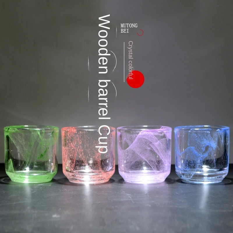 Kristalno Pisano Obarvajo Stekla Master Set Skodelic za Čaj, Vino, Pivo Voda v Gospodinjstvu Urad Bar Restavracija Slike 0