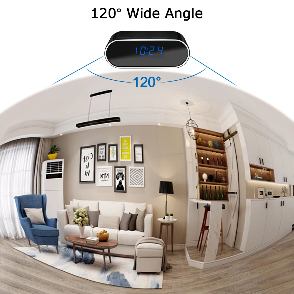 Mini Wifi Kamera 1080P HD Brezžični Micro Ura Cam IR Nočni Alarm Kamere Digitalni Dom Nadzor, Spremljanje Slike 1