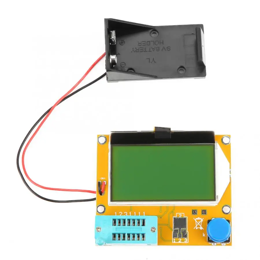 Tranzistor Tester LCD Grafični Tranzistor Induktor Upor Induktivnost, Kapacitivnost ESR Kondenzator Meter Večfunkcijsko Tester Slike 1