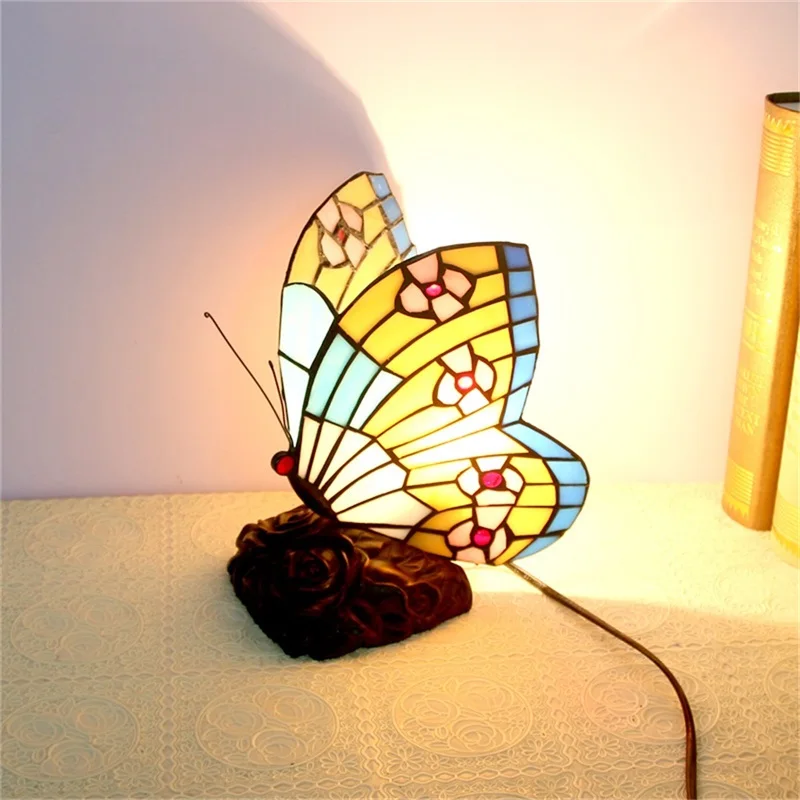 OUTELA Nove namizne Svetilke, Sodobne Ustvarjalne Metulj LED Pisane Namizno Luč za Dom Spalnica Dekoracijo Slike 2