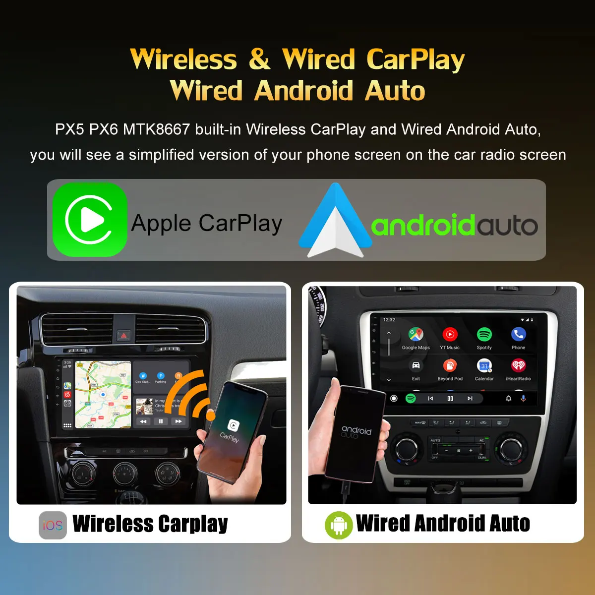 Android 11 8Core 8G+128G GPS Navigacijo, Avto DVD-ju Za VW PASSAT B5 GOLF POLO JETTA T5 SEAT IBIZA LEON CarPlay DSP Radio Autoradio Slike 2