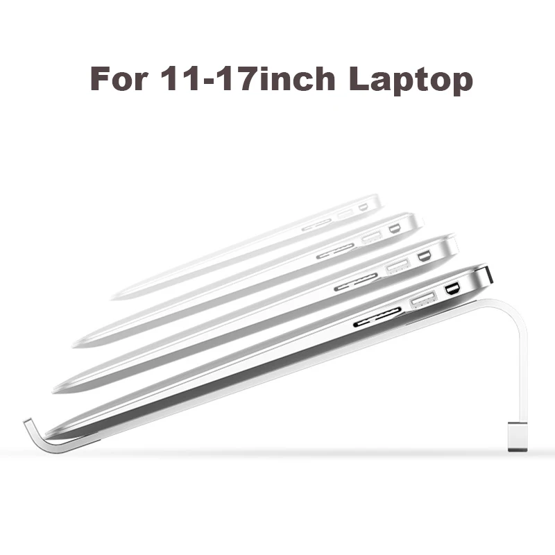 Aluminij Laptop Stand Prenosni Podporo Držalo Za Macbook Pro Mac Book Zraka iPad HP Dell Lenovo Računalnik Riser Tablični Pribor Slike 2