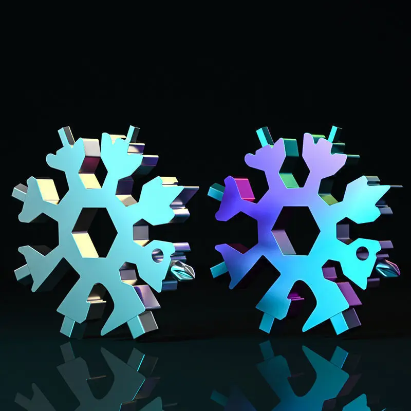 Multifunkcijski Snežinka Ključa orodnega Jekla Octagonal Parcelo, Prenosni 18-v-Eno Mini Univerzalne Klešče Slike 2
