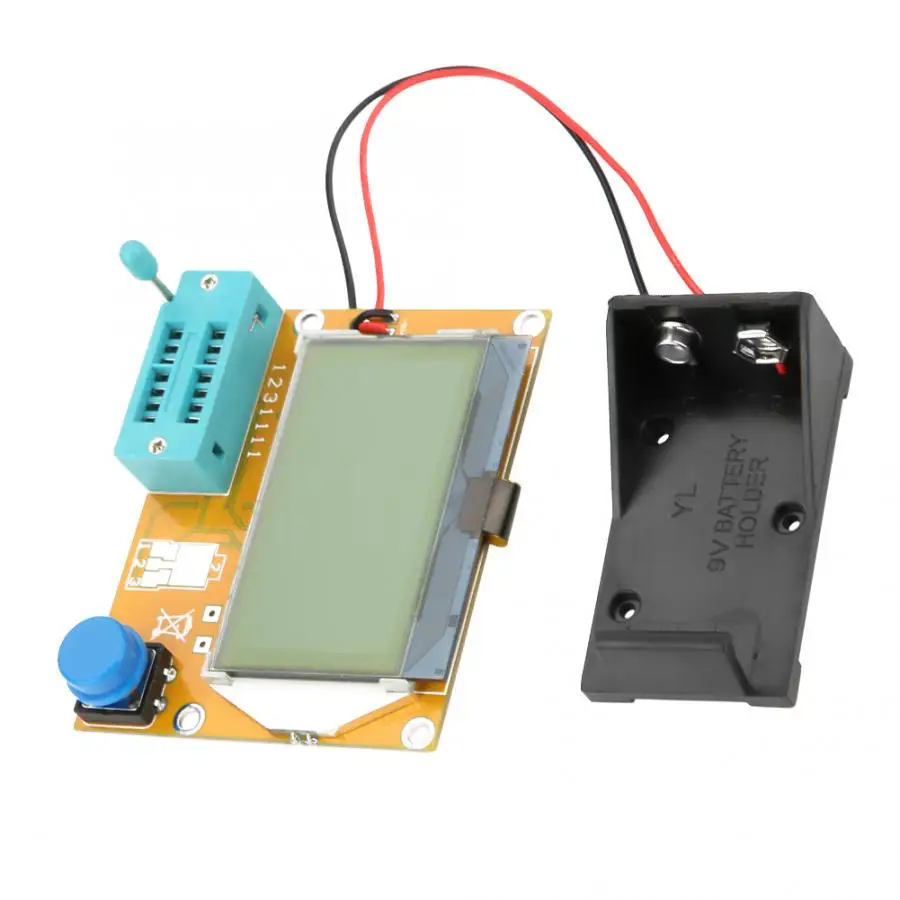 Tranzistor Tester LCD Grafični Tranzistor Induktor Upor Induktivnost, Kapacitivnost ESR Kondenzator Meter Večfunkcijsko Tester Slike 2
