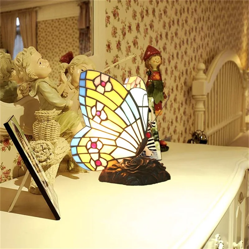 OUTELA Nove namizne Svetilke, Sodobne Ustvarjalne Metulj LED Pisane Namizno Luč za Dom Spalnica Dekoracijo Slike 3