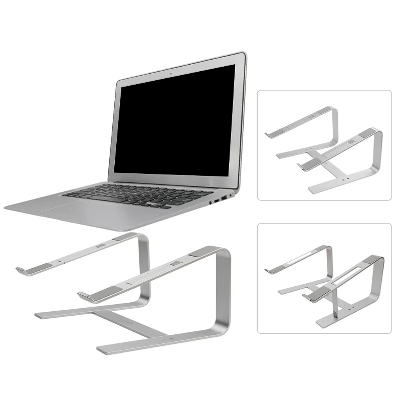 Aluminij Laptop Stojala za Mizo Združljiv za Mac MacBook Pro Air Apple Notesniki, Prenosni Nosilec Ergonomska Dvigalo Slike 3
