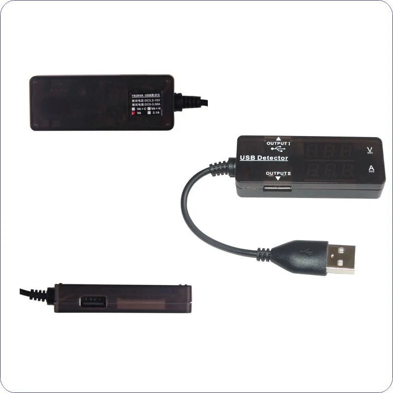 Debelo 10pcs USB tester DC Digitalni voltmeter amperemetro napetost tekoči meter ampermeter detektor moči banke polnilnik indikator Slike 4