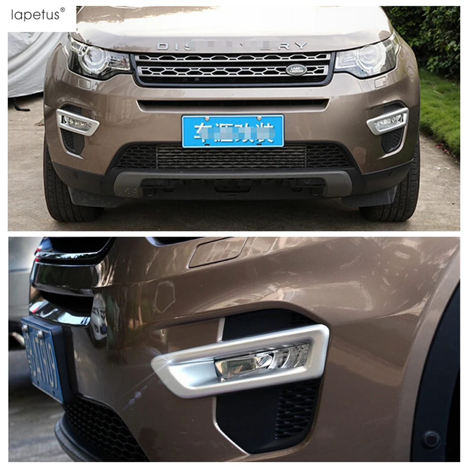 2Pcs Sprednje Luči za Meglo Lučka Okvir Modeliranje Zajema Trim Za Land Rover Discovery Šport 2015 - 2019 ABS Chrome Dodatki Zunanjost Slike 4