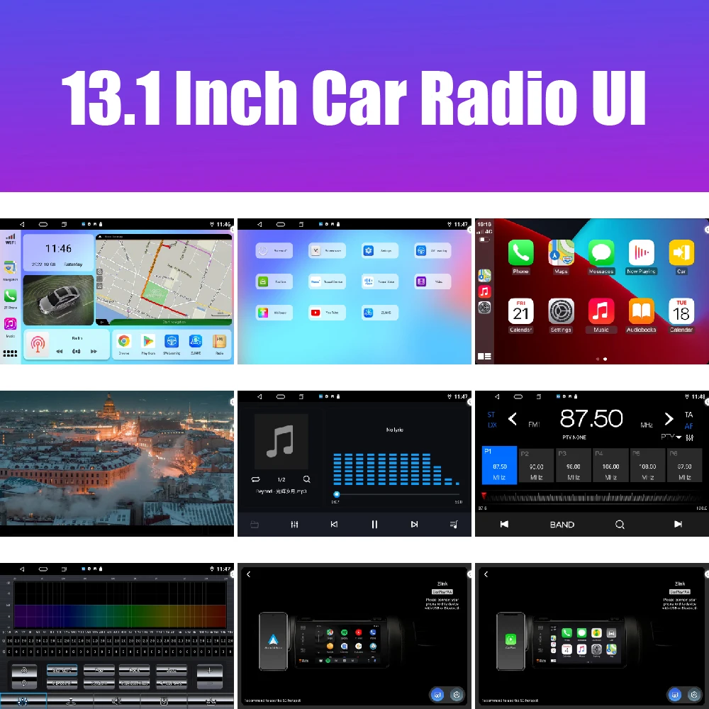 13.1 palčni avtoradio Za FORD MONDEO 2004-2007 Avto DVD GPS Navigacija Stereo Carplay 2 Din Centralne Večpredstavnostna Android Auto Slike 4