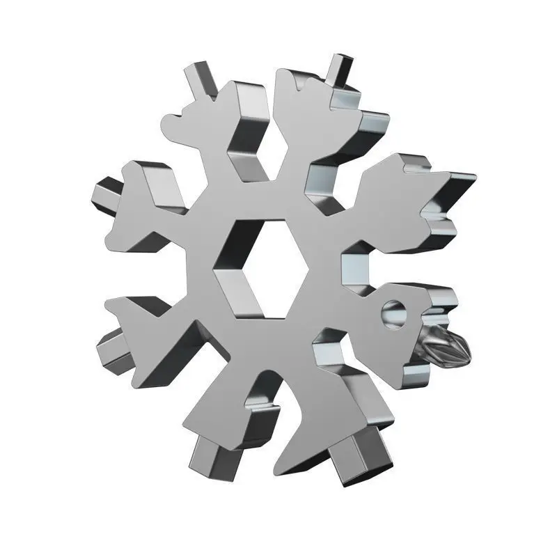 Multifunkcijski Snežinka Ključa orodnega Jekla Octagonal Parcelo, Prenosni 18-v-Eno Mini Univerzalne Klešče Slike 4