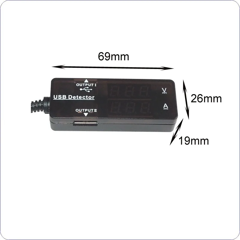 Debelo 10pcs USB tester DC Digitalni voltmeter amperemetro napetost tekoči meter ampermeter detektor moči banke polnilnik indikator Slike 5