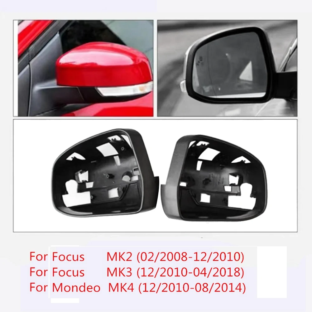 Strani Krilo Ogledalo Okvir Nosilec za Ford Focus MK3 MK2 2008 2018 Zunanji Gl Surround Stanovanj Trim Zamenjajte Desno z Luknjo Slike 5